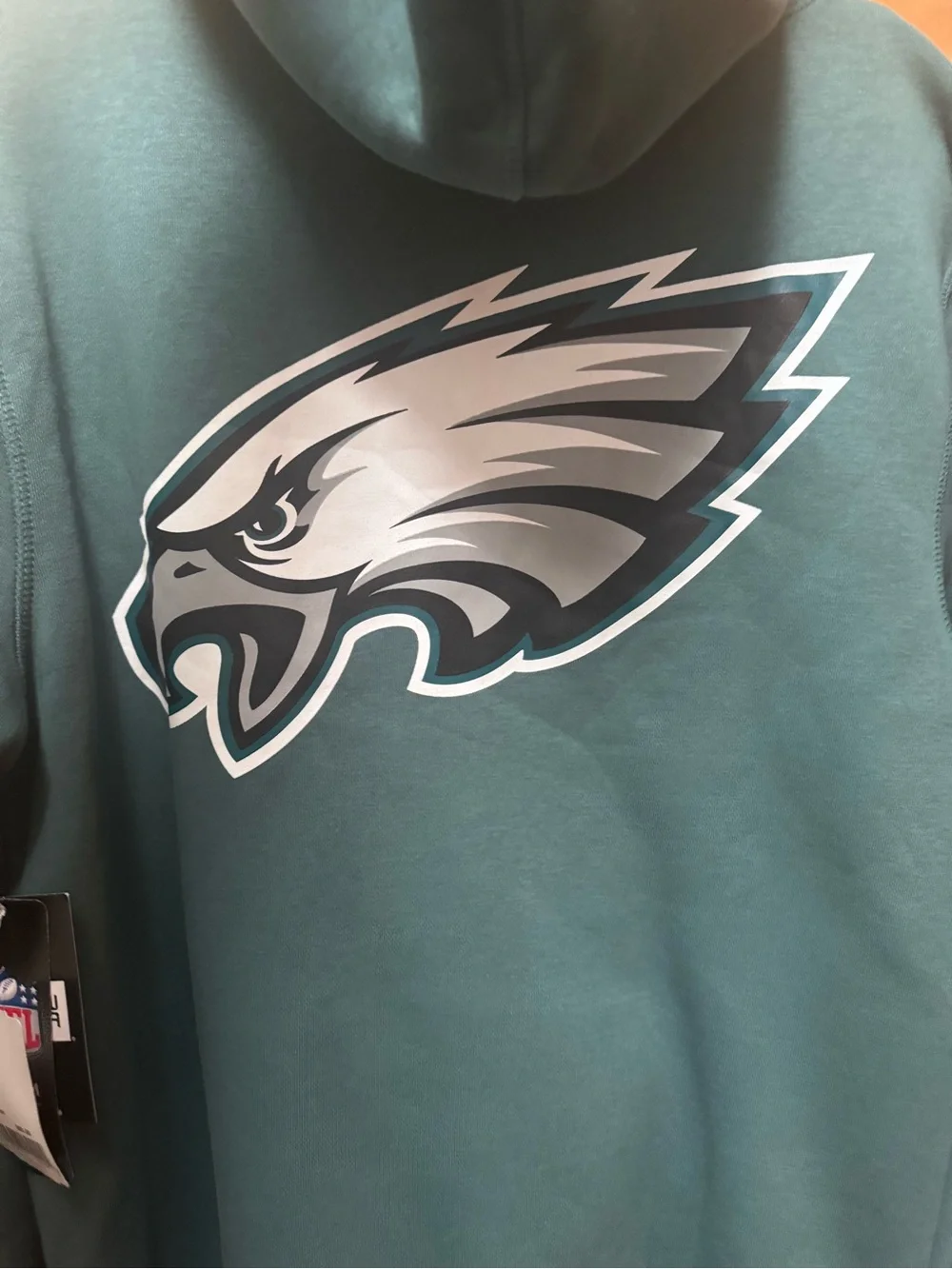 New Era Men’s Philadelphia Eagles Green Hooded Sweatshirt Small NWTs